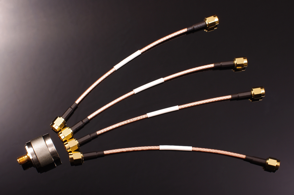 RF coaxial cables with SMA connectors